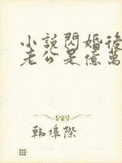 小说闪婚后发现老公是亿万富豪大结局