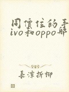 同价位的手机vivo和oppo哪个好