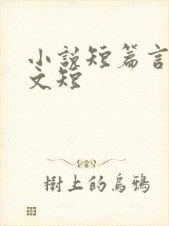 小说短篇言情甜文短