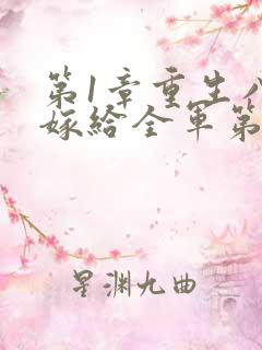 第1章重生八零嫁给全军第一硬汉