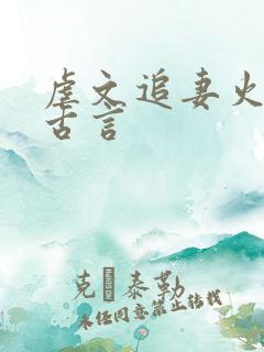 虐文追妻火葬场古言