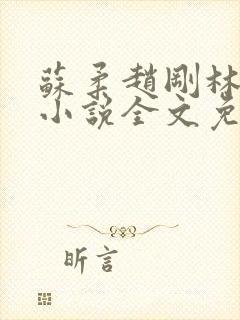 苏柔赵刚林风的小说全文免费阅读