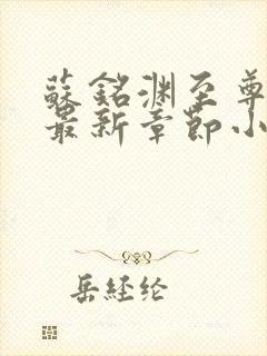 苏铭渊至尊血脉最新章节小说