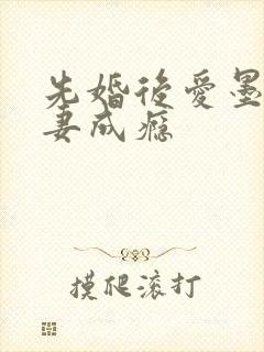 先婚后爱墨少宠妻成瘾