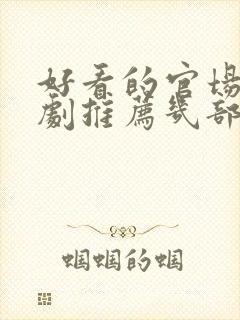 好看的官场电视剧推荐几部 前十名
