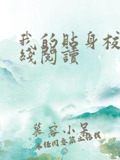 我的贴身校花在线阅读