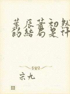 叶辰萧初然最后的结局是什么