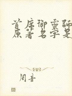 首席御灵师小说原著名字是什么
