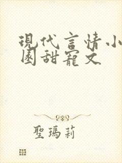 现代言情小说校园甜宠文