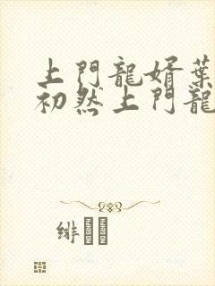 上门龙婿叶辰萧初然上门龙婿