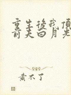 重生后我顶替了前夫白月光大结局