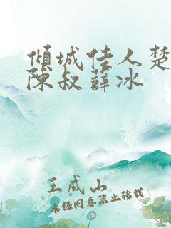 倾城佳人楚青丝陈叔薛冰