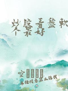 炒股看盘软件哪个最好