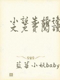 小说先婚后爱全文免费阅读