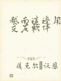 越南这边用什么交友软件