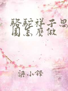 骆驼祥子思维导图怎么做