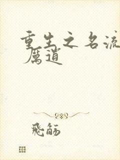 重生之名流巨星 厉逍