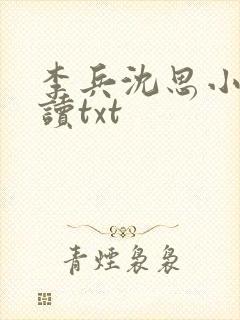 李兵沈思小说阅读txt