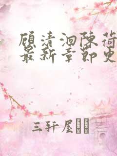 顾清洄陈荷小说最新章节更新内容