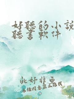 好听的小说免费听书软件