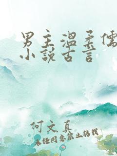 男主温柔儒雅的小说古言