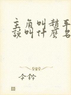主角叫赵平的小说叫什么名字