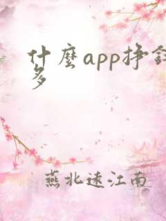 什么app挣钱多