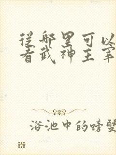 从哪里可以免费看武神主宰