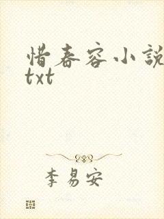 惜春容小说网盘txt