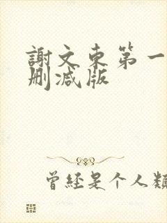 谢文东第一季无删减版