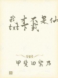 我才不是仙二代txt下载
