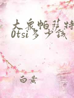 大众帕萨特330tsi多少钱