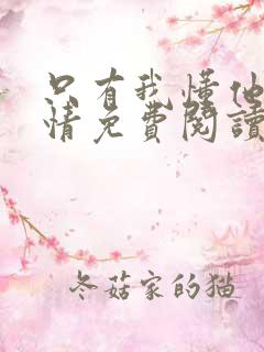 只有我懂他的柔情免费阅读全文小说