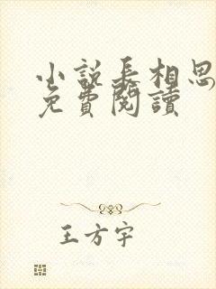 小说长相思原著免费阅读