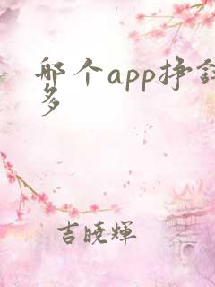 哪个app挣钱多