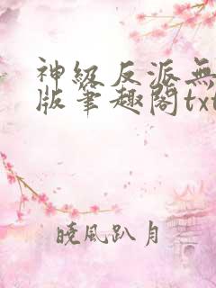 神级反派无删减版笔趣阁txt下载