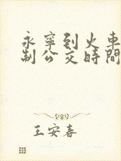 永宁到火车站定制公交时间表