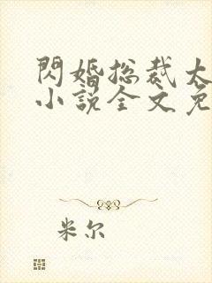 闪婚总裁太霸道小说全文免费阅读