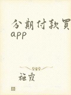 分期付款买东西app