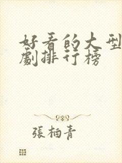 好看的大型电视剧排行榜