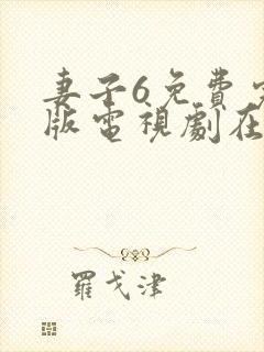 妻子6免费完整版电视剧在线