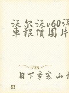 沃尔沃v60汽车报价图片
