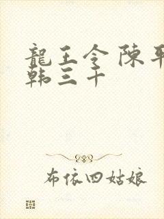 龙王令 陈平 韩三千