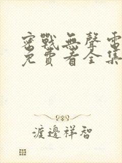 密战无声电视剧免费看全集