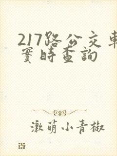 217路公交车实时查询