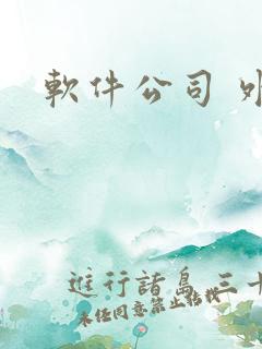 软件公司 外包
