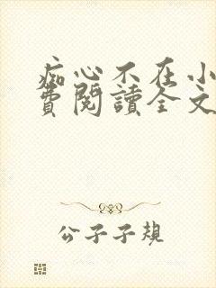 痴心不在小说免费阅读全文