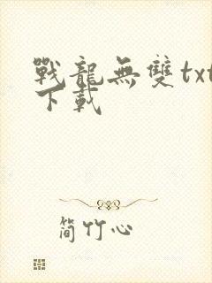 战龙无双txt下载