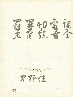 罚罪40电视剧免费观看全集