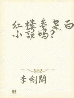 红楼梦是白话文小说吗?